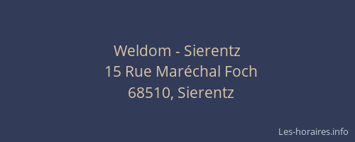 Weldom - Sierentz