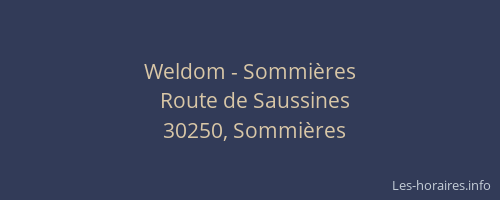 Weldom - Sommières