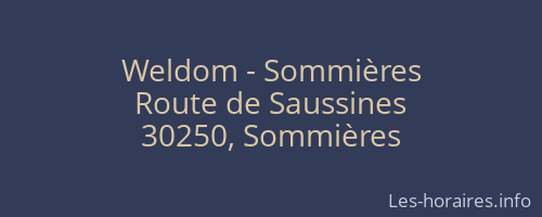Weldom - Sommières