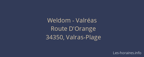 Weldom - Valréas