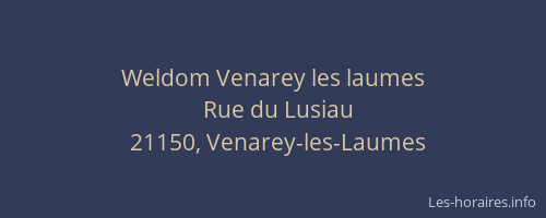 Weldom Venarey les laumes