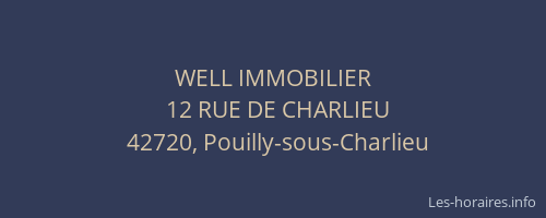WELL IMMOBILIER