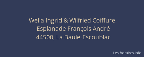 Wella Ingrid & Wilfried Coiffure