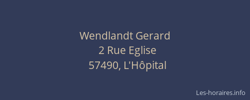 Wendlandt Gerard
