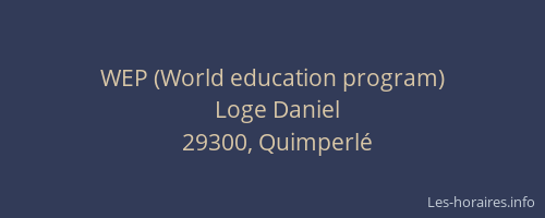 WEP (World education program)
