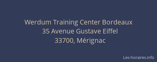 Werdum Training Center Bordeaux