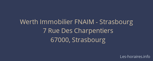 Werth Immobilier FNAIM - Strasbourg