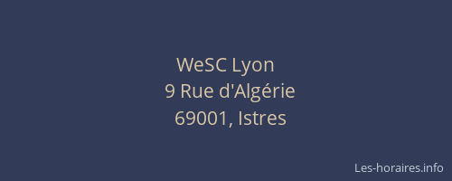 WeSC Lyon