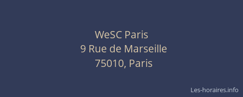 WeSC Paris