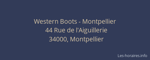 Western Boots - Montpellier