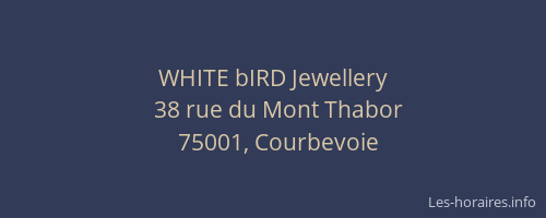 WHITE bIRD Jewellery