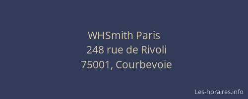 WHSmith Paris