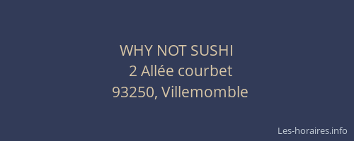 WHY NOT SUSHI
