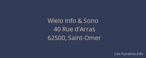 Wielo Info & Sono