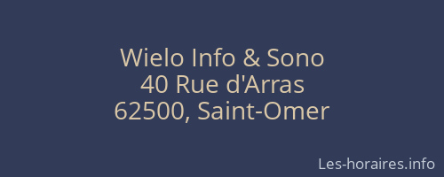 Wielo Info & Sono