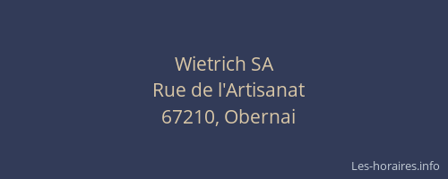 Wietrich SA