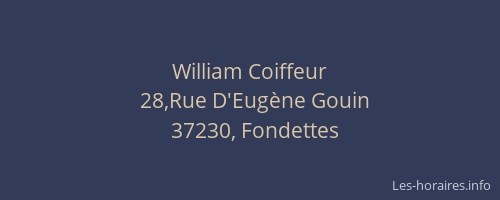 William Coiffeur