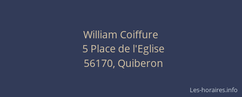 William Coiffure