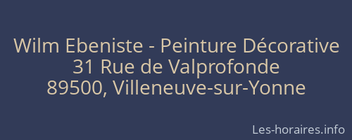 Wilm Ebeniste - Peinture Décorative