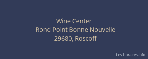 Wine Center