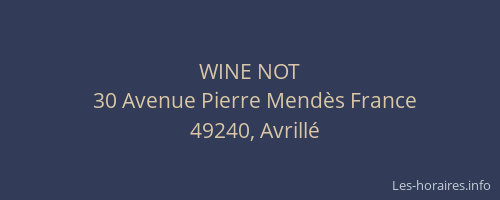 WINE NOT