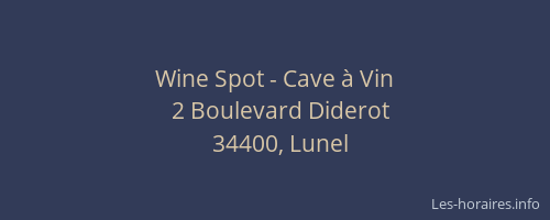 Wine Spot - Cave à Vin