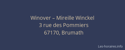 Winover – Mireille Winckel