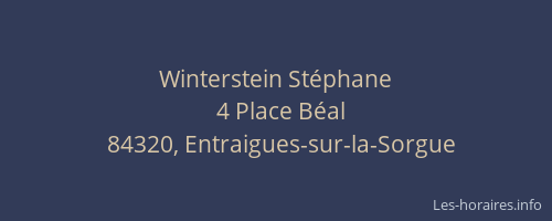 Winterstein Stéphane