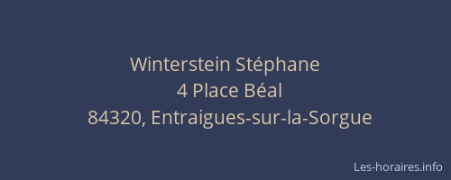 Winterstein St&eacute;phane
