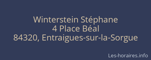 Winterstein Stéphane