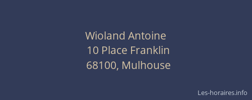 Wioland Antoine