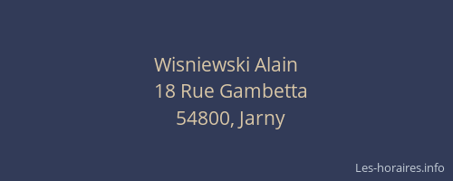 Wisniewski Alain