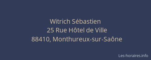 Witrich S&eacute;bastien