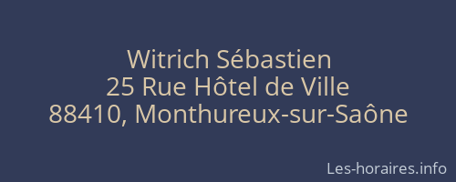 Witrich Sébastien