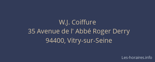 W.J. Coiffure