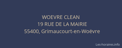 WOEVRE CLEAN