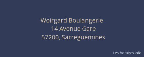 Woirgard Boulangerie