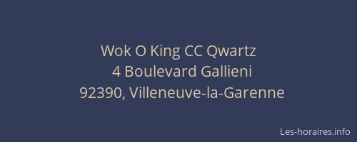 Wok O King CC Qwartz