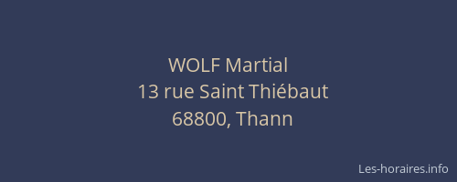 WOLF Martial