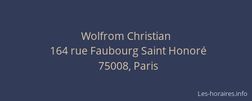 Wolfrom Christian