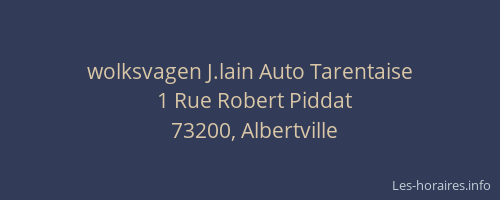 wolksvagen J.lain Auto Tarentaise