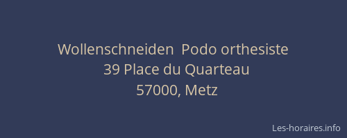 Wollenschneiden  Podo orthesiste