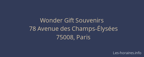 Wonder Gift Souvenirs