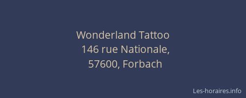 Wonderland Tattoo