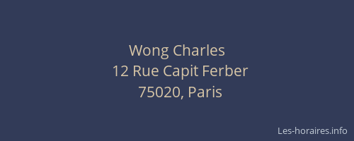 Wong Charles