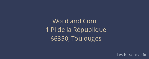 Word and Com