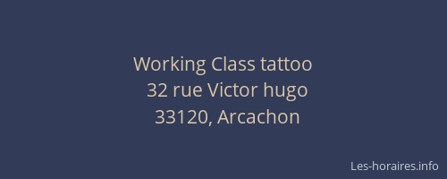 Working Class tattoo