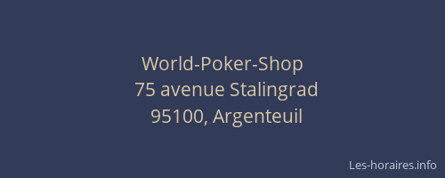 World-Poker-Shop