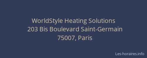 WorldStyle Heating Solutions