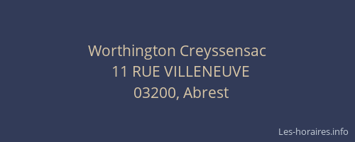 Worthington Creyssensac